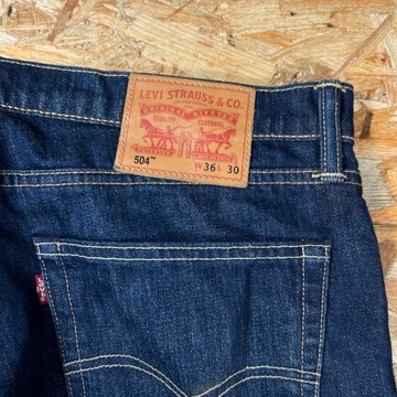 Spodnie Jeansowe LEVIS 504 36x30 Denim Męskie