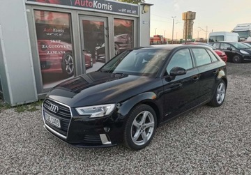 Audi A3 8V 2017 Audi A3 Sportback MODEL 2018, S-LINE Automat, Xenon, LED, 2.0 Benzyna 190KM