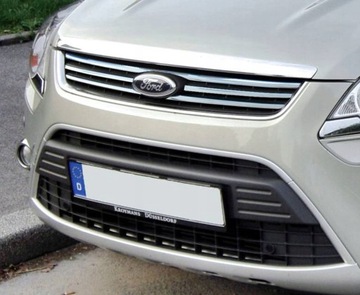 FORD KUGA 2008-2012 Nakladki na grill stal polysk