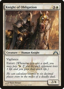 MtG: Knight of Obligation (GTC)