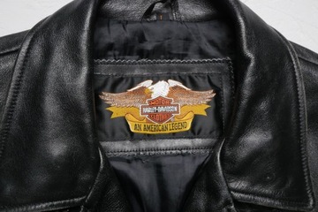 Harley Davidson vintage skóra kurtka skórzana ramoneska Motorcycle L
