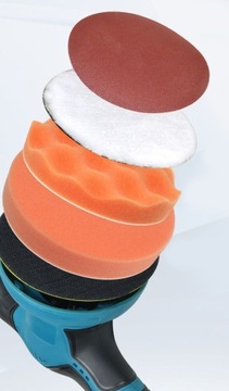 АККУМУЛЯТОРНАЯ ЭКСЦЕНТРИЧЕСКАЯ ПОЛИРОВАЛЬНАЯ МАШИНА +2 аккумулятора 2,0 Ач 12 В 13000 об/мин