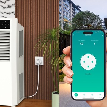 Интеллектуальная SMART WiFi SOCKET TUYA Ваттметр