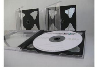 Pudełka na płyty CD x 2 STANDARD CZARNE 20 szt