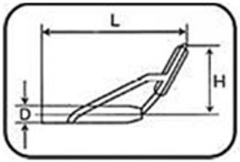 JAXON ВЕРХНЯЯ НАПРАВЛЯЮЩАЯ TS OK-205 1,2 мм