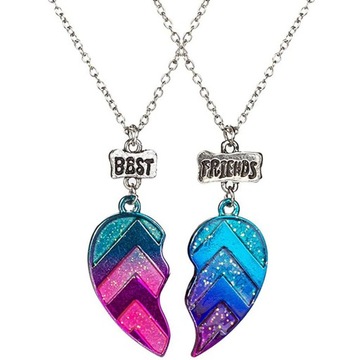 NASZYJNIK PRZYJAŹNI przyjaciółki BFF BEST FRIENDS