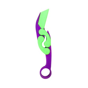 Друк 3D Фіджет Knife Toys Подарунки для гостей Butterfly Claw Knife Toy зелений