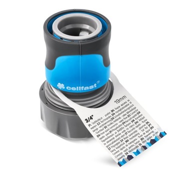 Быстроразъемный соединитель для садового шланга Cellfast | Соединитель для шланга 3/4 дюйма
