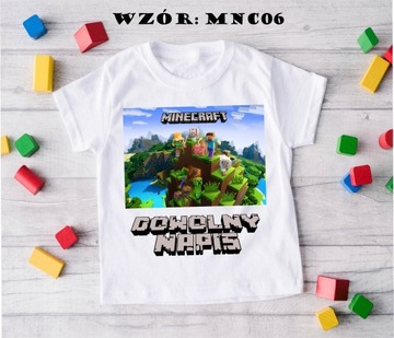ФУТБОЛКА с мотивом MINECRAFT с ВАШЕЙ НАПИСЬЮ 140