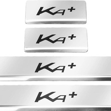 FORD KA+ VRSTVA  PRAHU SE OCELI NEREZ 304 ZAKONČENÉ LESK ČERNÁ