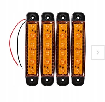 4KS LAMPY SVĚTLO KONTURA LED SADA