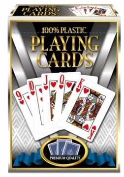 KARTY DO GRY PLASTIK MERCHANT PREMIUM QUALITY NIEBIESKIE ST2107 POKER