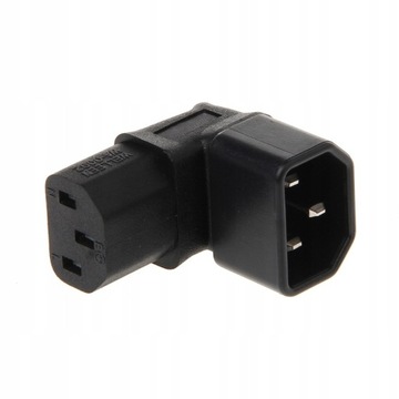 IEC 320 C14 «папа» — «мама» C13, 3-контактный ВВЕРХ, прямоугольный, переменный ток