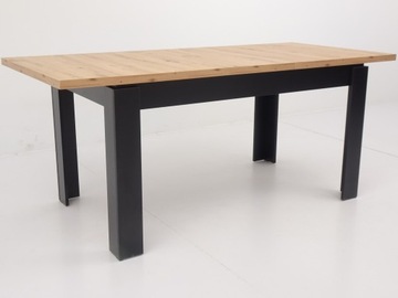 Rozkładany stół 80x140/180 6 krzeseł TAPICEROWANE