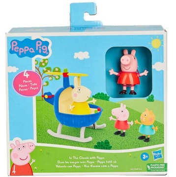 ZESTAW HELIKOPTER ŚWINKA PEPPA + 3 FIGURKI