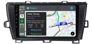 Toyota Prius Nejnovější Android Carplay Rádio Navigace Mapy Aplikace