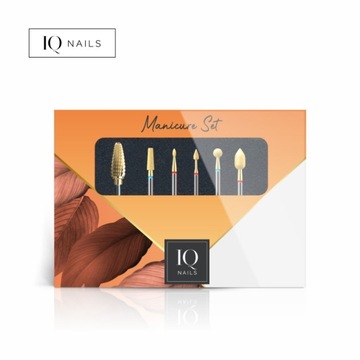 Набор Silcare IQ Nails Expert Gold Power из 6 фрез для гибридного акрилового геля