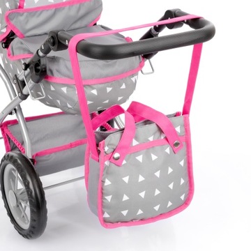 КОЛЯСКА ДЛЯ КУКЛЫ KINDERPLAY СКЛАДНАЯ СУМКА Глубокая Гондола С РЕГУЛИРУЕМОЙ РУЧКОЙ