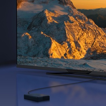 BASEUS MOCNY KABEL PRZEWÓD HDMI 2.1 8K 60HZ UHD 4K 120 HZ 3D HDR 48 GBPS 1M