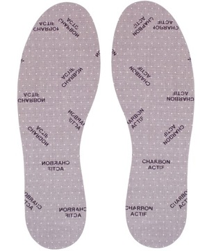 WKŁADKI DO BUTÓW Z WĘGLEM AKTYWNYM PRZECIWPOTNE 37