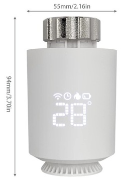 TERMOSTAT GRZEJNIKOWY Z WIFI, ELEKTRONICZNA GLOWICA TERMOSTATYCZNA KETOTEK