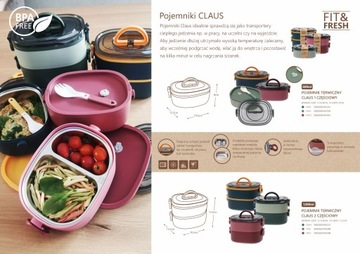 Ужин-термос Smart Kitchen Claus 1,2 л, оттенки зеленого