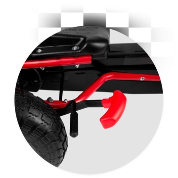 КАРТ С ПЕДАЛАМИ, БОЛЬШИЕ НАДУВАННЫЕ КОЛЕСА, РЕГУЛИРОВКА