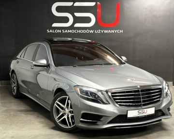 Mercedes Klasa S W221 Limuzyna Facelifting 4.7 V8 (500 BlueEFFICIENCY) 435KM 2013 Mercedes-Benz Klasa S S550 Long 435 KM Burmester Nappa FullLED Panorama Ni, zdjęcie 1