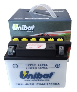 Akumulator motor UNIBAT CB4L-B YB4L-B 4Ah 56A 12V