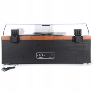 AKAI RETRO TURN PLAYER CD-РАДИО FM BLUETOOTH 5.0 USB 3-СКОРОСТНОЙ ДЕРЕВЯННЫЙ