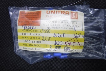Kondensator 2,2uF 20V +/-20% tantalowy Elwa 158D