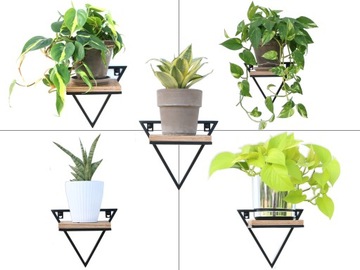 Подвесная металлическая подставка для цветов на стену Unique LOFT