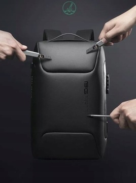 Antykradzieżowy PLECAK miejski BANGE na LAPTOPA 15,6 USB