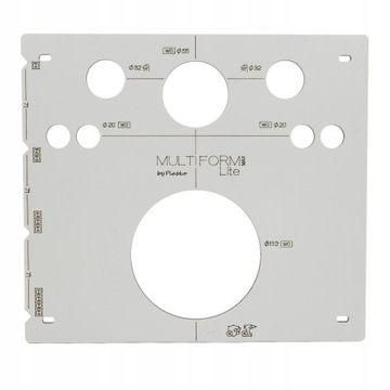 PLASKO SZABLON DO OTWORÓW GLAZURNICZYCH MDF MULTIFORM MAX