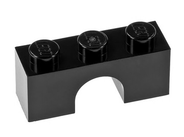 LEGO Klocek mostek 1x3 4490 czarny