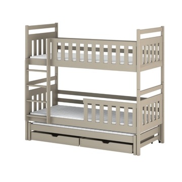 КЛАРА Детская двухъярусная кровать 3-мест. 80x160