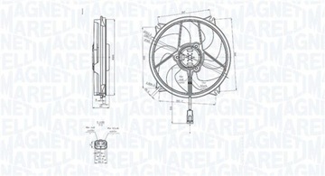 MAGNETI MARELLI 069422839010 VENTILÁTOR CHLAZENÍ MOTORU