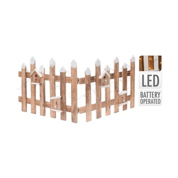 Зимний городок, вертеп, забор со снегом и светодиодами