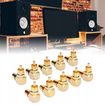 УГЛОВОЙ АДАПТЕР RCA 10 ШТ.