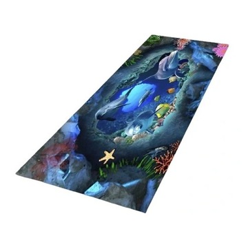 DYWAN CHODNIK BAJKOWY EFEKT OCEAN 3D DZIECI 60x180