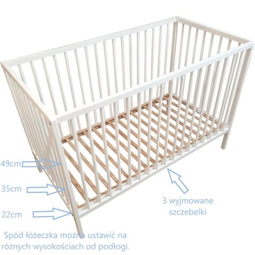 Детская кроватка + матрас LUX + постельное белье + балдахин 12 шт.