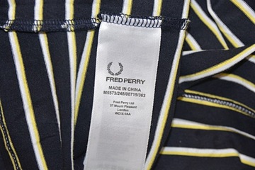 FRED PERRY _ paski T-shirt _ M