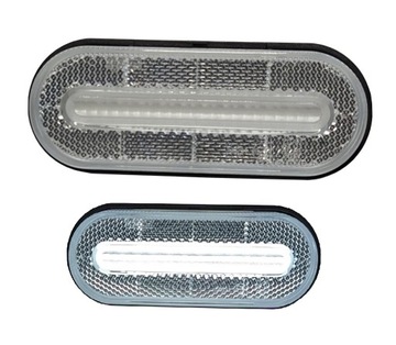 OBRYSÓWKA PRZEDNIA LED LAMPA OBRYSOWA BIAŁA Z ODBLASKIEM ADR