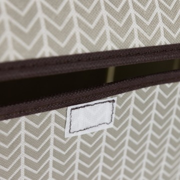 Складная коробка-органайзер с запираемой крышкой, серая «елочка», 40 x 25 x 25