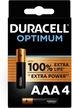 4x Bateria Alkaliczna Duracell OPTIMUM AAA / LR3