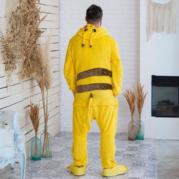 Piżama Onesie Kigurumi Kostium Przebranie Pikachu S: 145-155cm