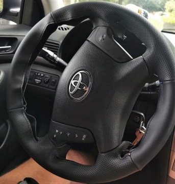 КРЫШКА РУЛЯ TOYOTA AVENSIS 2 T25 КОЖАНАЯ