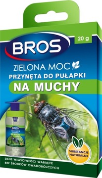 BROS ZIELONA MOC PRZYNĘTA PUŁAPKI NA MUCHY