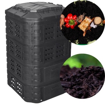 KOMPOSTOWNIK 1120L CZARNY MROZOODPORNY MODUŁOWY