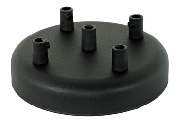 Podsufitka metalowa 5 otworów 135 mm czarna